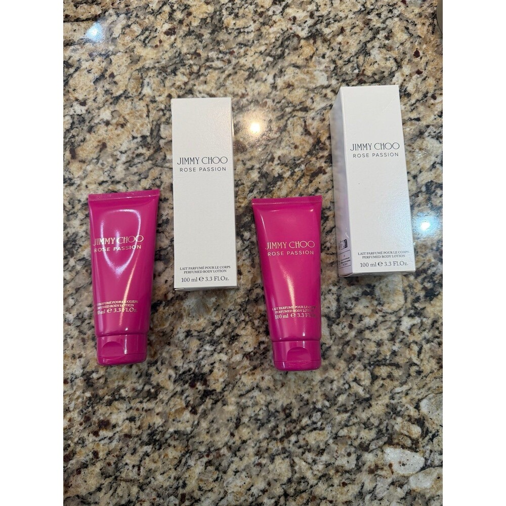 Jimmy choo rose passion body lotion set